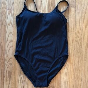 Andie Swim sz XXL Amalfi Ribbed Black One Piece Swimsuit excellent condition new